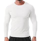 Mens Compression Shirts Long Sleeve Athletic Shirt Workout T-Shirts Sports Cool Dry Undershirts Base Layer Running Tops