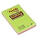 Post-it Super Sticky : Super Sticky Notes, 5 x 8, Assorted Ultra Colors, 4 45-Sheet Pads per Pack -:- Sold as 1 PK