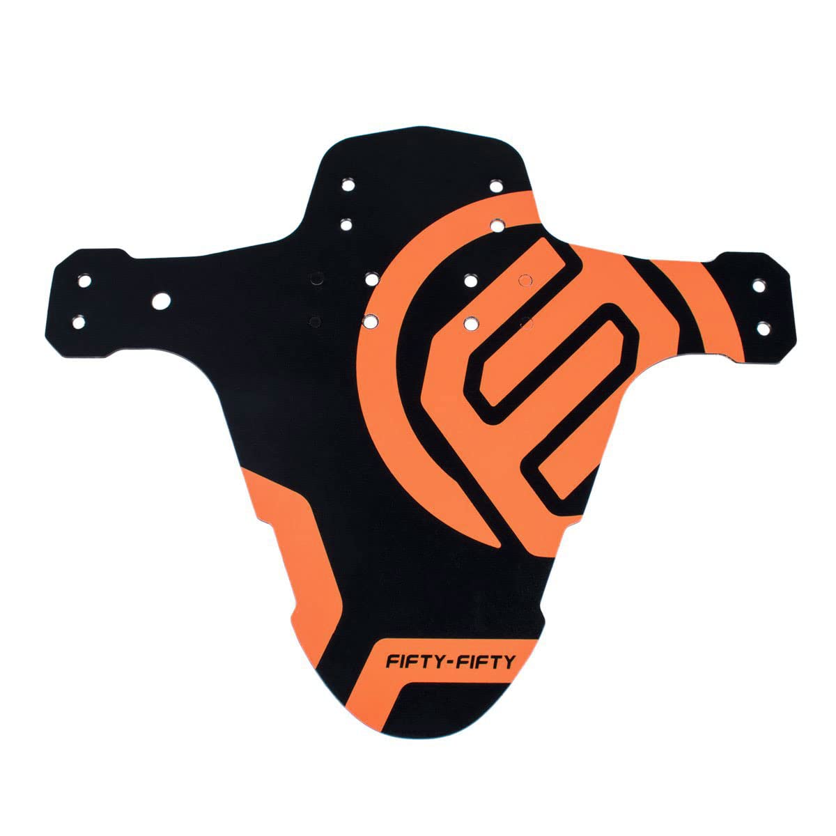 FIFTY-FIFTY Mountain Bike Fender, MTB Mudguard, Front and Rear Compatible, Fits 26", 27.5", 29", Plus Size and Fat Bike Wheel Sizes(Orange)