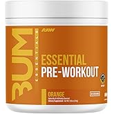 RAW Essential Pre-Workout Powder (Orange) - Chris Bumstead Sports Nutrition Supplement for Men & Women - Preworkout Energy Powder with Caffeine, L-Citrulline, L-Tyrosine, & Beta Alanine Blend