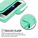 GOOSPERY Mansoor Wallet for Apple iPhone 8 Plus Case (2017) iPhone 7 Plus Case (2016) Double Sided Card Holder Flip Cover - Mint