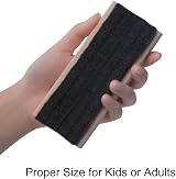 Uncle Paul 2 PCS Chalk Eraser Pine Wood Felt Blackboard Whiteboard Cleaner view 5