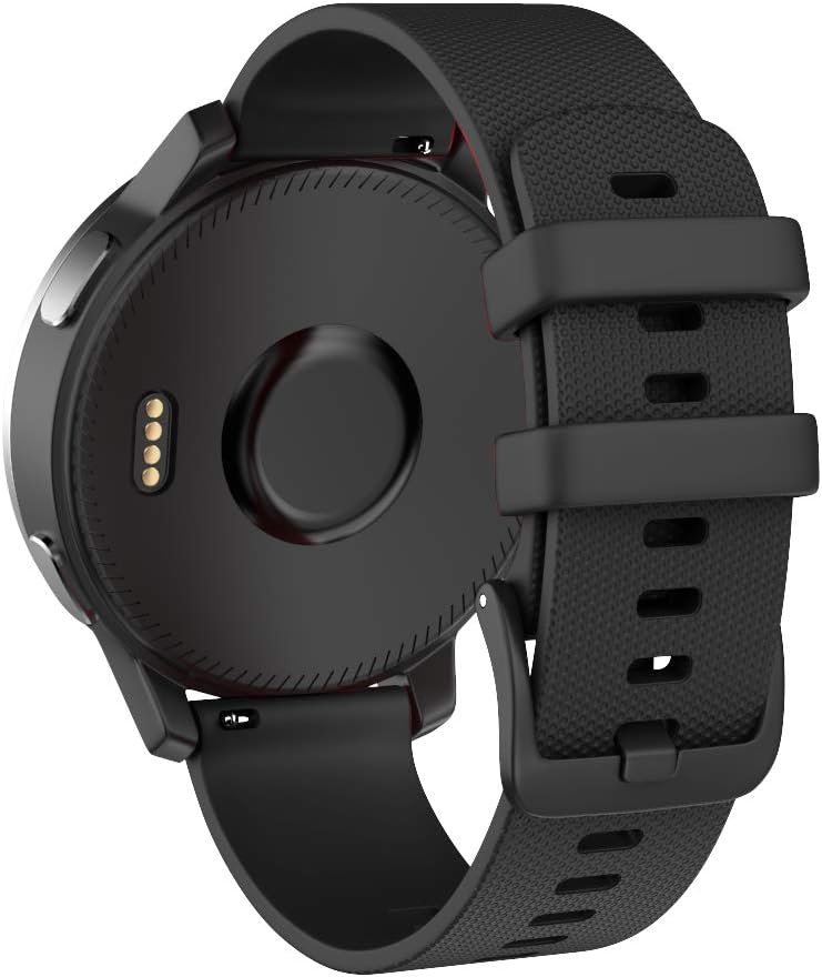 ISABAKE 22mm Silicone Strap for Garmin Vivoactive 4 Forerunner 255 265 Samsung