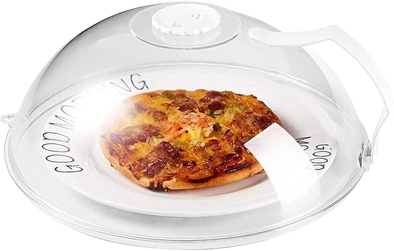 Cymax Microwave Cover with Handle Anti Splatter Steam Vents