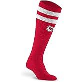 For Bare Feet NFL KANSAS CITY CHIEFS Cozy Feather Compression Varsity Stripe Team Color Large/Extra Large