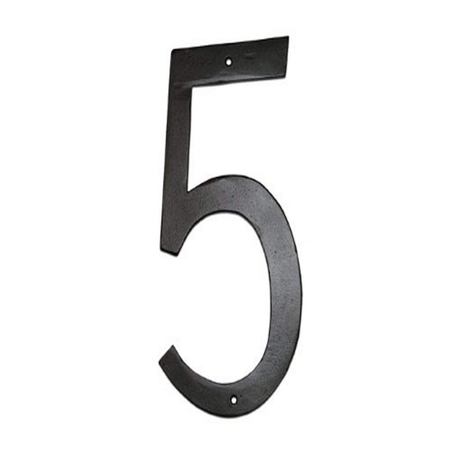 Montague Metal Products Standard Font Individual House Number, 5, 10-Inch