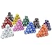 Dice Gaming Set 100 Six Sided Dice 10 Colors with Storage Bag - 50 Dice Games Book Included