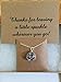 Thank you Gift Glitter Ball Necklace. Hand blown glass globe filled with sparkles layering necklace . For those who spread joy wherever they go. Gift Box and Card included.