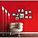The Memories Quotes Wall Decal with 10 Photo Frames Wall Sticker DIY Removable Vinyl Family Lettering Sayings Wall Decor (Black)