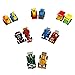Pull-Back Vehicles Mini Toy Cars 24 Pack Assorted Trucks and Raced Car Toys Set with Dumps Trucks Diggers Bullozers Racing Cars Easter Egg Fillers Party Favor for Kids