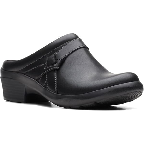 Amazon.com | Clarks 261750225045 ClarksPro Gem Black Leat  display picture 1