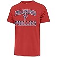 MLB Men's Union Arch Franklin Team Color Primary Logo Word Mark T-Shirt