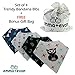 Emma + Evan Baby Bandana Bibs for Teething and Feeding, 4-Pack Super Absorbent Drool Bibs with Adjustable Snaps and Bonus Gift Bag, Trendy Style for Boys and Girls (Owl, Triangles, Arrows, ABC Set)