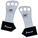 AEOLOS 3 Holes Leather Hand Grips and Gymnastics Grips,Wrist Wraps, Great for Gymnastics, Crossfit WODs, Pull Ups, Chin Ups, Kettlebell Training and Power Lifting|Free Carry Bag&Speed Rope(White, M)