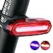 Bicycle Tail Light with USB Rechargeable,(New Design by Xawy)Ultra Red and Blue Bright 6 Modes In One Rear LED Safety Strobe Flashing Light Compatible With Bikes, Helmets, Bags