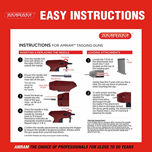 Amram Tagger Standard 2 Pack Tagging Gun for Clothing. Includes 6 Needles. - Thumbnail 3