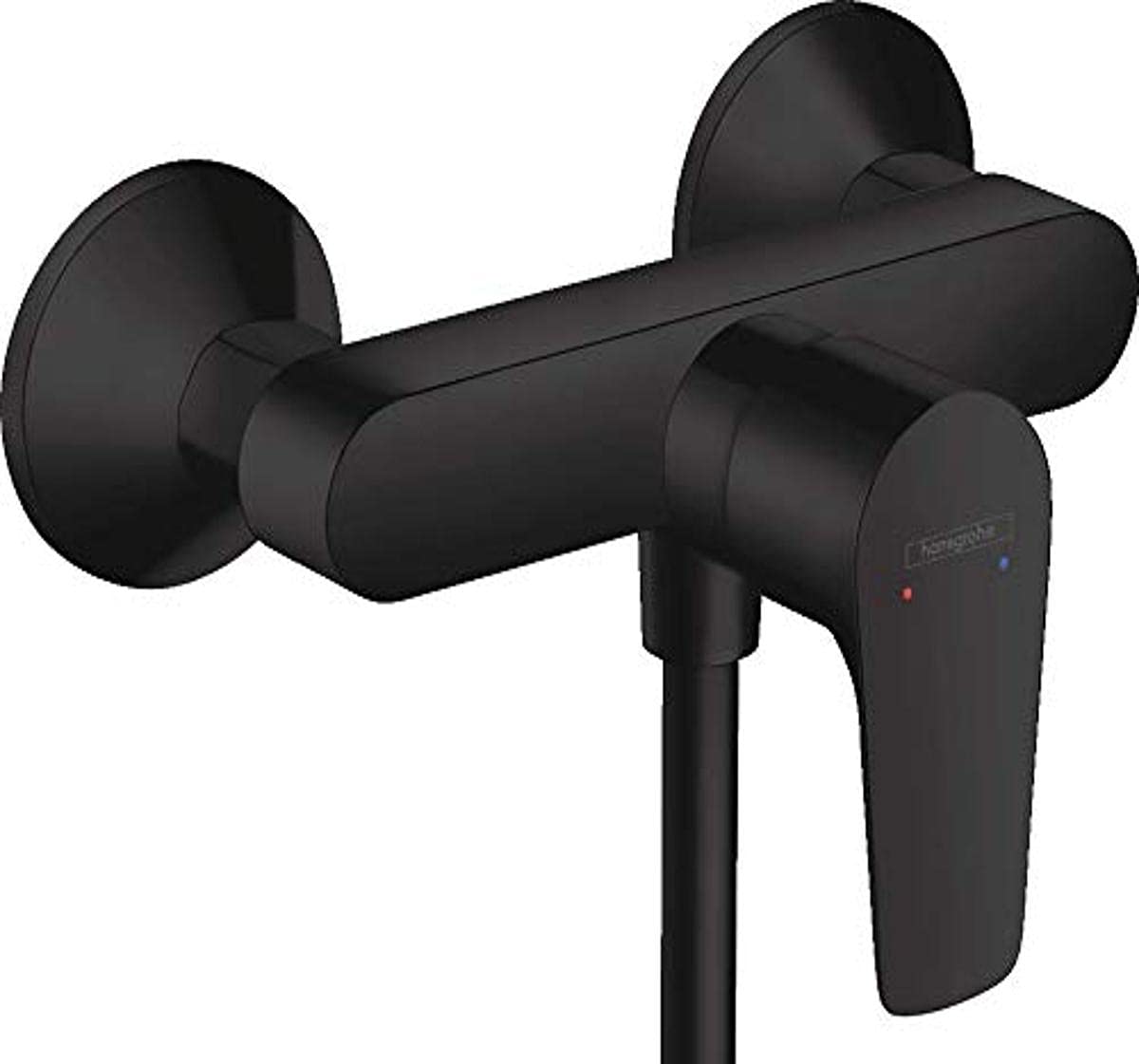 hansgrohe Talis E Surface-Mounted Shower Mixer for 1 Function Matte Black
