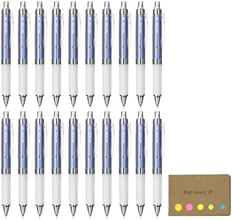 Uni Kuru Toga Auto Lead Rotation Mechanical Pencil Alpha Gel Grip Model 0.5 mm, Lavender Body, 20-pack, Sticky Notes Value Set