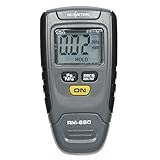 KKmoon RM660 Handheld Digital Paint Coating Thickness Gauge Tester Fe/NFe 0-1.25mm for Car Instrument Iron Aluminum Base Metal LCD Display Switchable Units mm/mil