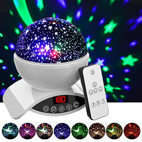 Elecstars Night Lights, Rechargeable Star Projector with Remote Control