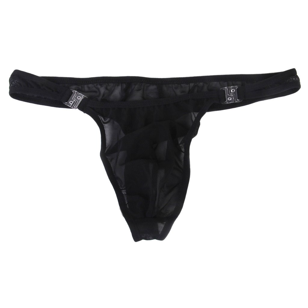 CHICTRY Männer Herren Strings Tanga LederOptik Slip Brifes Unterhose