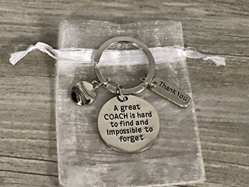 image for Infinity Collection Softball Coach Keychain, Baseball Coach Keychain, 