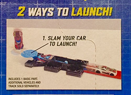 Hot Wheels Track Bulider System LAUNCH IT - D SET Accessory Add On Pull Back Launch 2 ways!