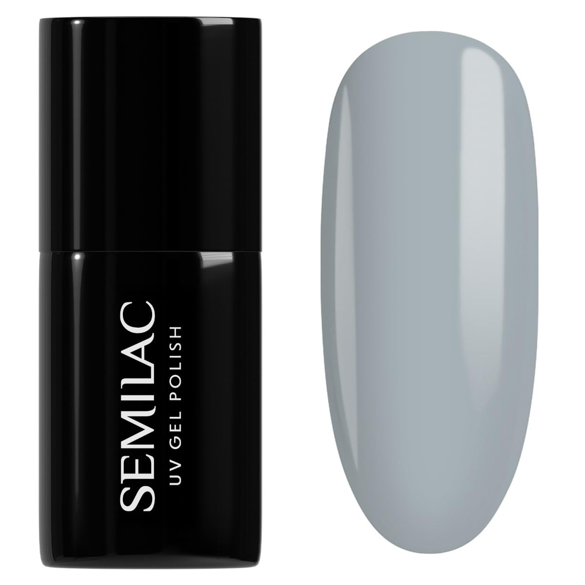 Semilac UV Hybrid Nail Polish, Number 183, 7 ml, Grey Pepper