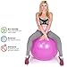 LAFIT CLUB 65 cm Pink Exercise Ball - Yoga Ball with Pump - Gym Ball for Yoga - Stability Swiss Sitting Fit Ball - Ball for Workout and Gym