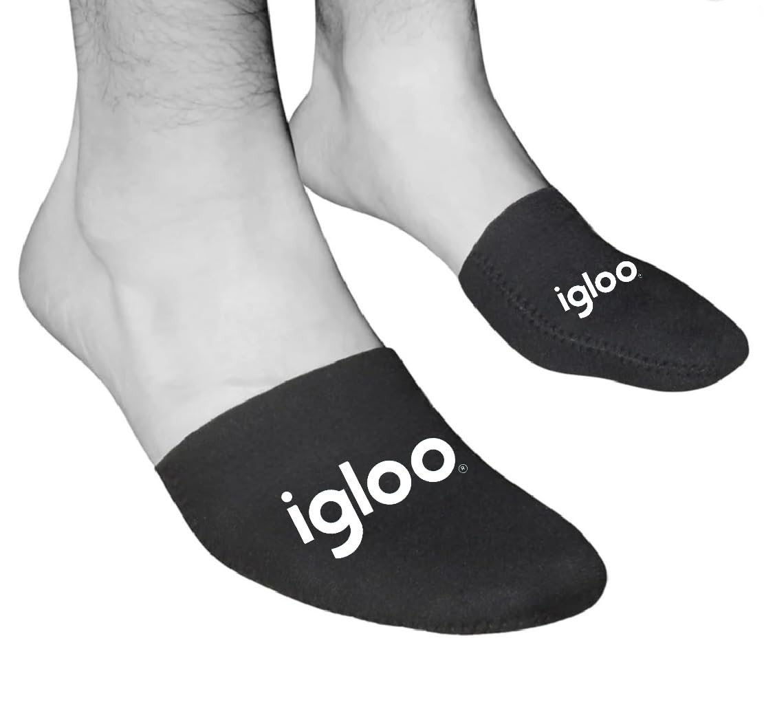 Igloo Neoprene thermal toe warmers (2 pairs) 2.5mm thick, for ice baths, cycling, hiking, running. Ice bath socks, wim hof, ice therapy