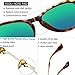 polarized sunglasses for women men - FEIDU retro womens sunglasses oversized style aviator sunglasses 4171 (Leopard green, 14.5)