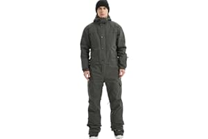 BGX Mens Waterproof One Pieces Snowsuits Winter Ski Suits Snowboard Jumpsuits Jacket for Skiing Outdoor Sports with Hooded