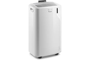 De'Longhi Climatiseur portable 11 000 BTU, pièces moyennes fraîches jusqu'à 400 m², design compact, refroidissement puissant,