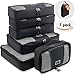 UBG Travel Packing Cubes - Set of 6 Polyester Packing Organizers with Zipper Closure for Travel