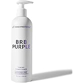 The Beachwaver Co. BRB Blonde Purple Conditioner - Full Size (12 Oz) | Anti-Brass Toning Conditioner w/HiX Vegan Bond Multipliers | Moisturizing, Sulfate-Free Formula for Blonde & Grey Hair