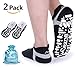 Muezna Non Slip Yoga Socks for Women, Anti-Skid Pilates, Barre, Bikram Fitness Socks with Grips, Size 5-10