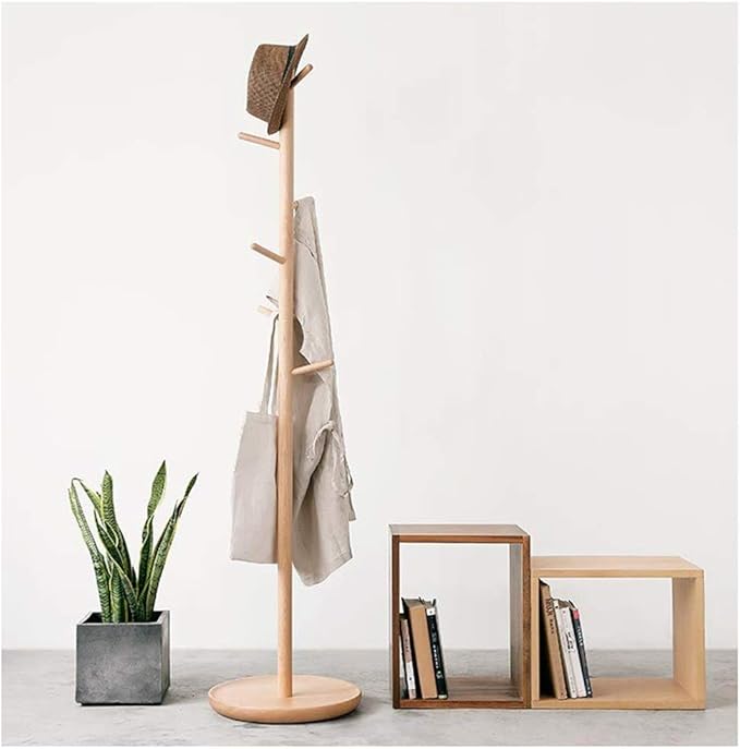 MWG Perchero de pie, Ganchos Sombrero de Metal Abrigo de pie Pasillo de