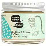 Meow Meow Tweet, Tea Tree Deodorant Cream, 2.4 oz.