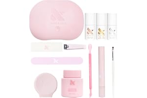 Olive & June Gel Mani System Set | Includes Nail Tools, Peel-Off & Gel Base Coats, Top Coat, LED Lamp, Cuticle Serum & The Poppy | Easy At-Home Mani Kit | 15-Free, Vegan, Cruelty-Free