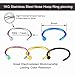 YILIN Nose Hoop Rings,18G 16pcs Stainless Steel Body Jewelry Piercing Nose Ring Hoop,Nose Studs Rings. (A: 16Pcs (18G 8mm Outer Diameter))
