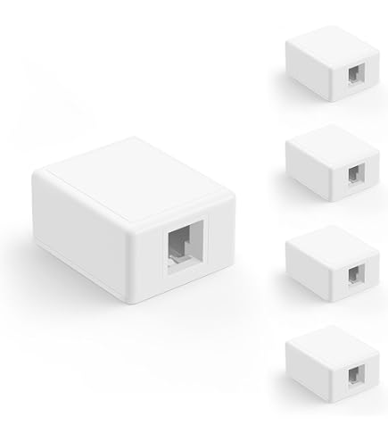 Amazon.com: Panduit Surface Mount Box,Mini Com,2Port,Off Wht