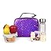 Girls Flip Sequin Lunch Box Insulated Lunch Tote Bag for Kids Glitter Mermaid Lunch Box for School Work Travel Picnic