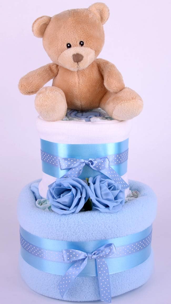 baby shower nappy cake boy