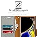GOOSPERY Canvas Wallet for Samsung Galaxy Note 9 Case (2018) Denim Stand Flip Cover - Grey