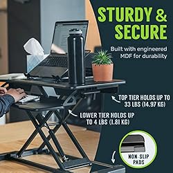 TechOrbits Height Adjustable Desk-37 Riser-Desktop