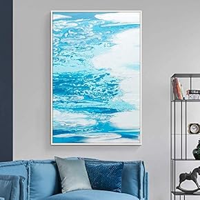 Floating Framed Canvas Wall Art for Living Room, Bedroom Abstract Colorful Painting Canvas Prints for Home Decoration Ready to Hang - 16x24 inches