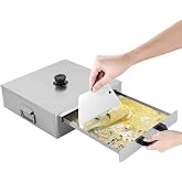 Rice Noodle Rolls Steamer 304 Stainless Steel with Anti-scalding Handle | Steamed Vermicelli Roll Steamer, Commercial &amp; Home Rice Noodle Roll for Vegetables, Seafood, Dumplings