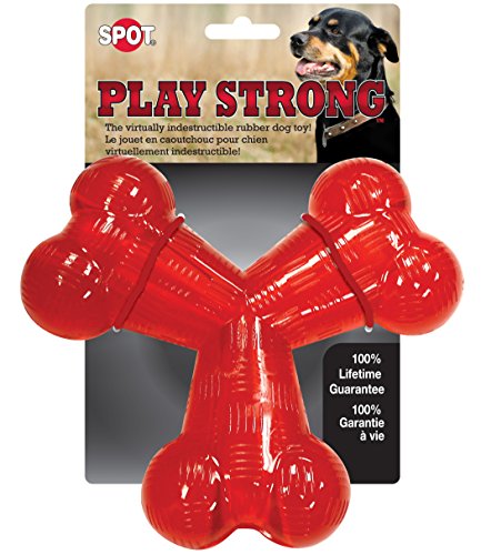 Ethical Pets Play Strong Virtually Indestructible Dog Toy,  6-Inch, Rubber "Y"