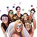 Skeleteen Glitter Antenna Head Boppers - Rainbow Shapes Novelty Headbands - 12 Pieces