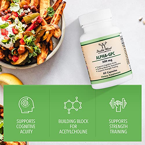 Alpha GPC Choline Brain Supplement for Acetylcholine (60 Count, 600mg